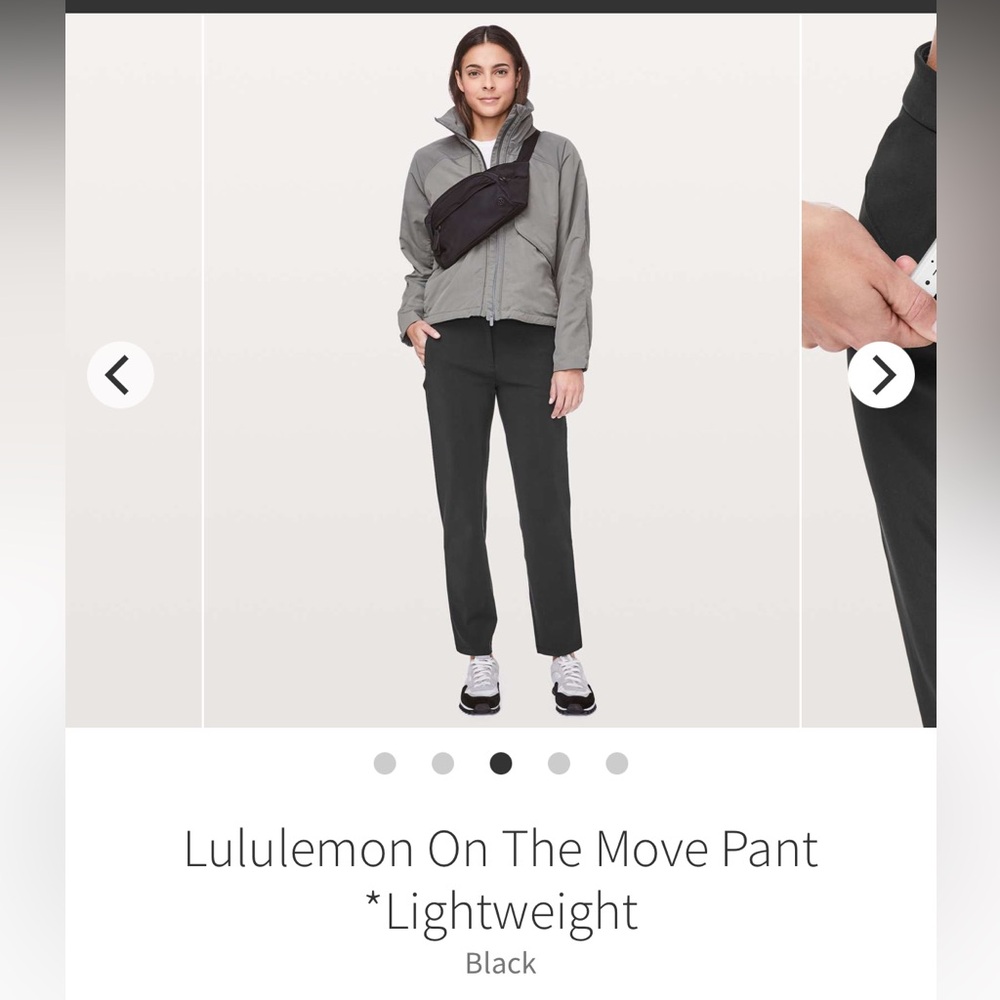 Lululemon On the Move Pant (8-EUC) -Black